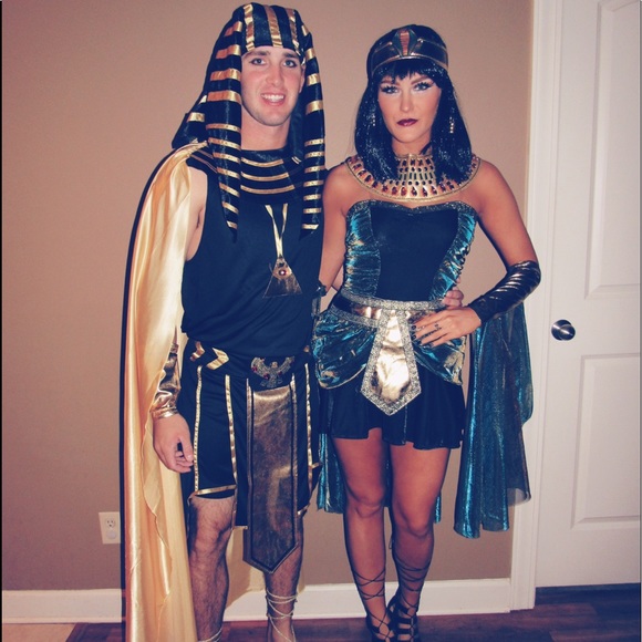 Halloween Egyptian COUPLES costume size S & L - Picture 2 of 5